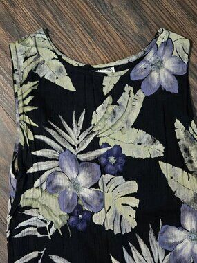 DRESSING CLIO Bohemian Style Tropical Print Maxi Dress SIZE S/M